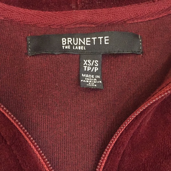 BRUNETTE THE LABEL | Varsity Velour Zip XS / S - Picture 5 of 13